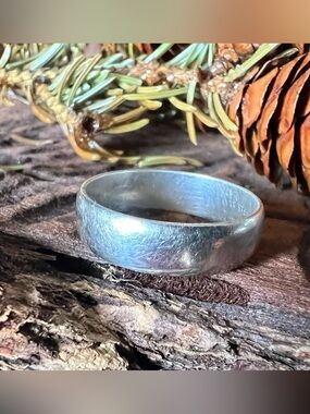 WM Co Silver Ring 925 Sterling Wedding Band 6mm 10.5-11 Minimalist